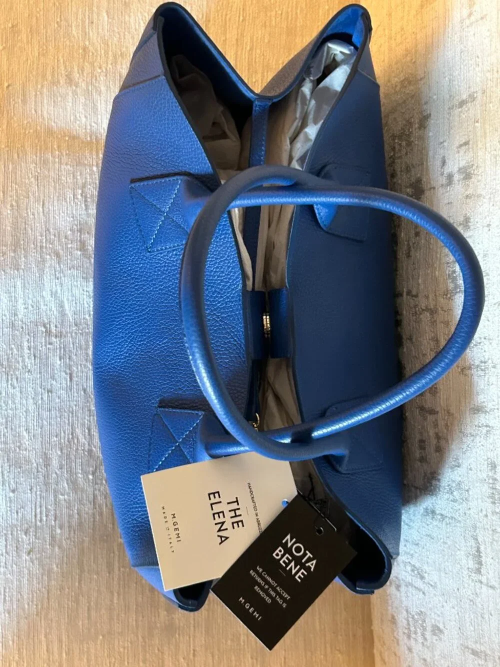 NWT Elena Grande Tote by M Gemi